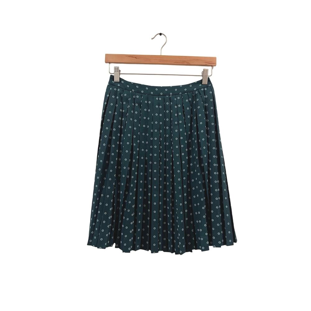 1960s style LL bean skirt pleated green